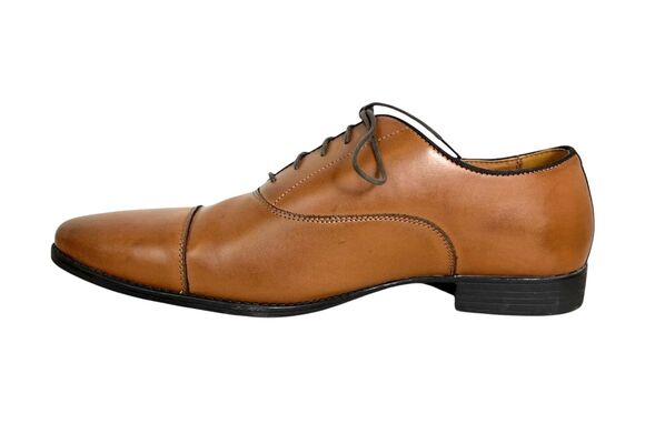 Zara Man Brown Cap-Toe Derby Style Oxfords EU 43 / US 10 Office Church Casual main image 9